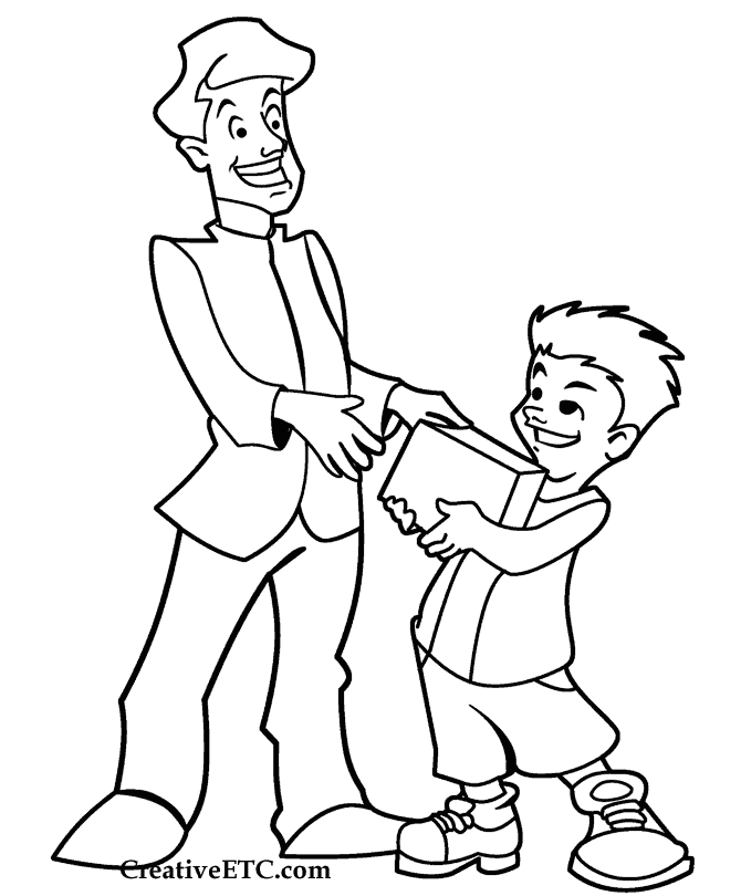 Fathers Day coloring page - 02