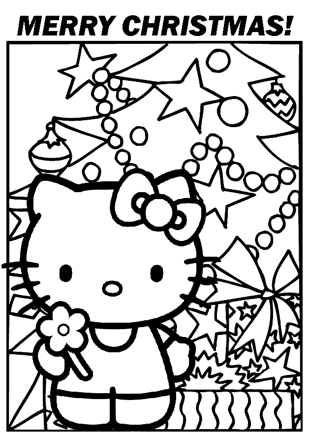 Hello Kitty Coloring Pages Christmas | Coloring Pages