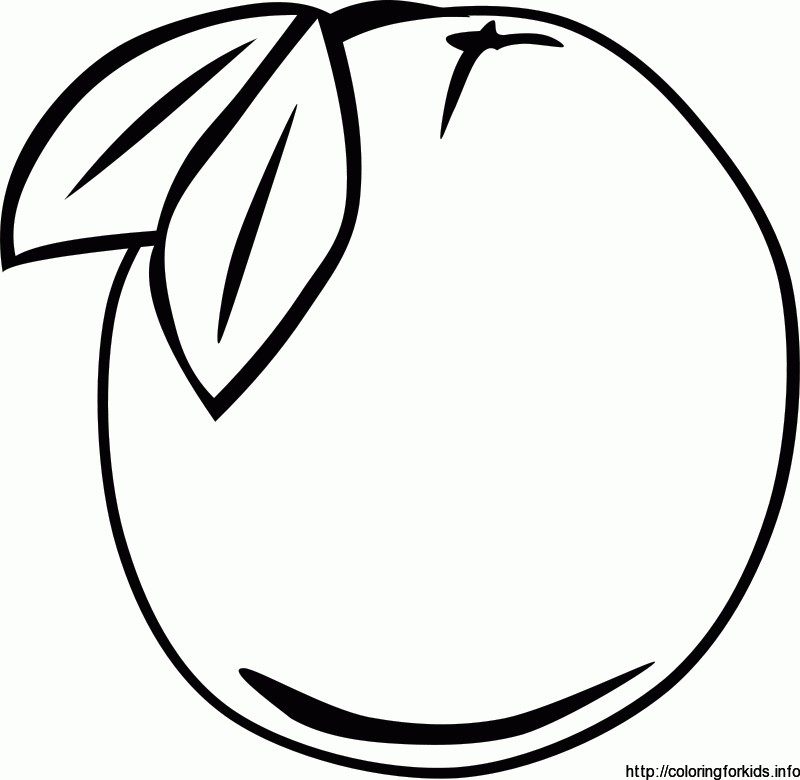 Printable Fruit Coloring Pages For Kids - ColoringforKids.info 