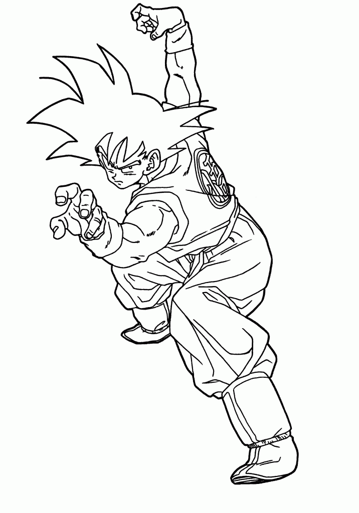 Printable Dragon Ball Z Coloring Pages For Children Car Pictures