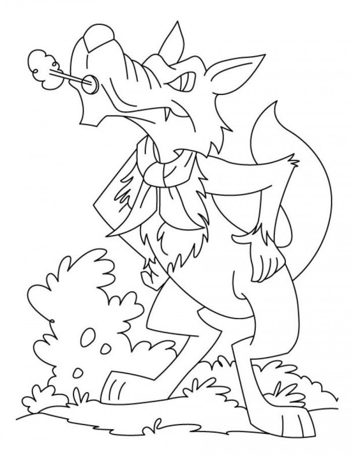 Wolf And Fox Coloring Pages