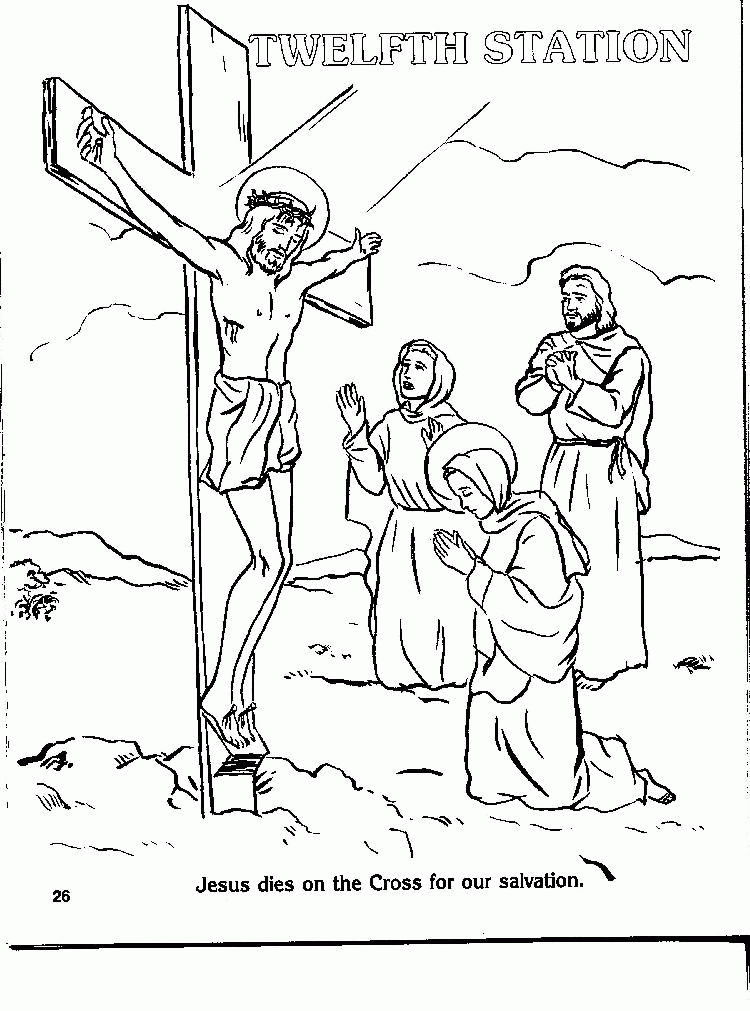 Catholic Coloring Pages Stations Of The Cross 390 Free Printable
