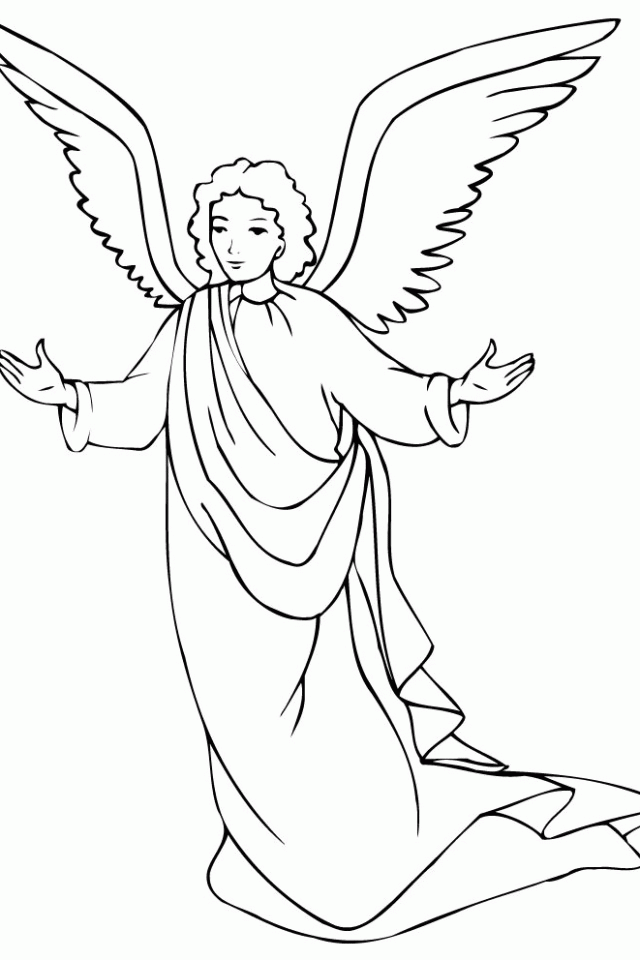 Angel Coloring Pages For Adults 640×960 #3842 Disney Coloring Book 