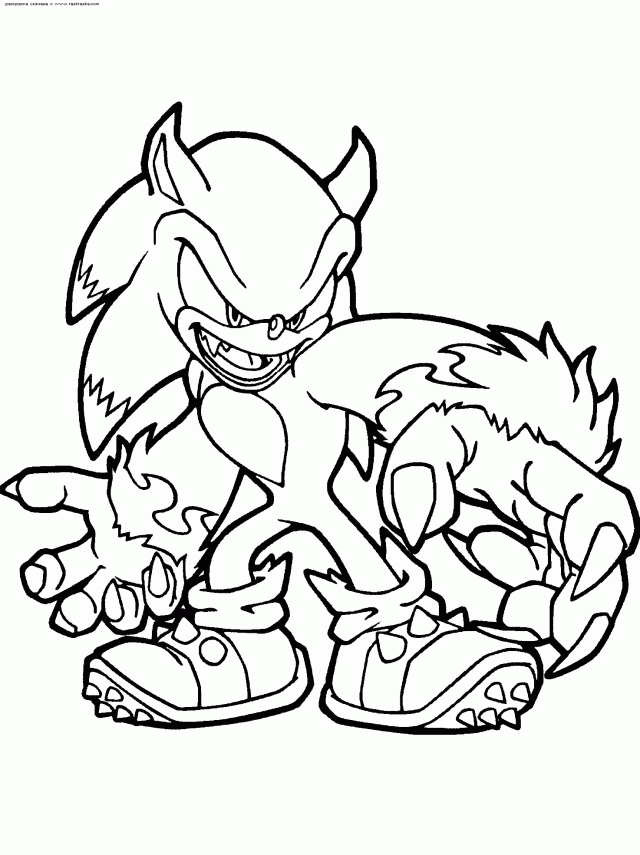 Sonic Coloring Pages Disney Coloring Page For Kids