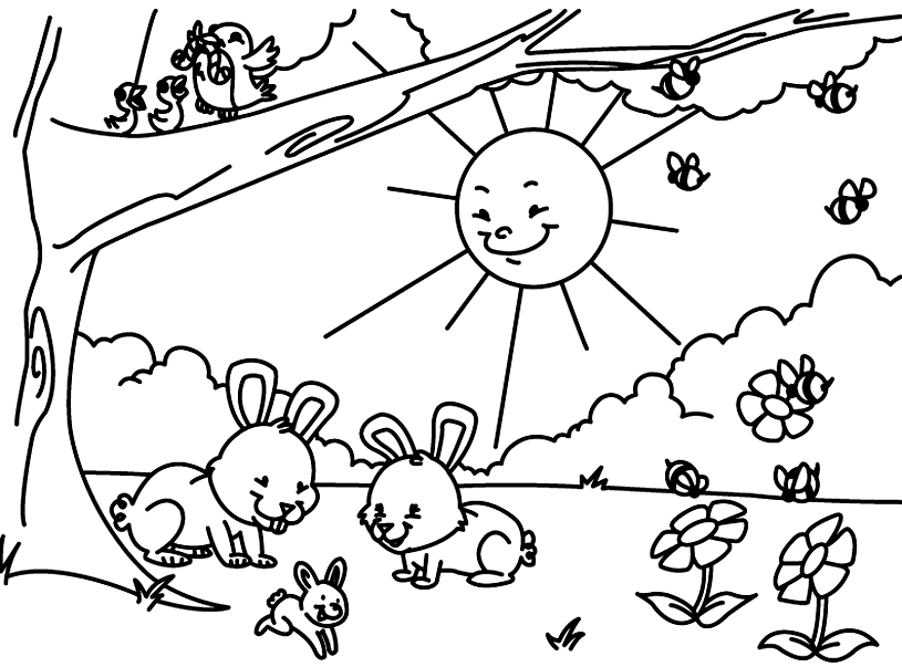 spring coloring page | Coloring Pages {Spring}