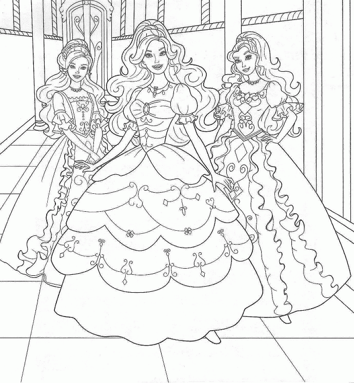 Princces Coloring Page, Coloring Pages Wallpaper, hd phone 