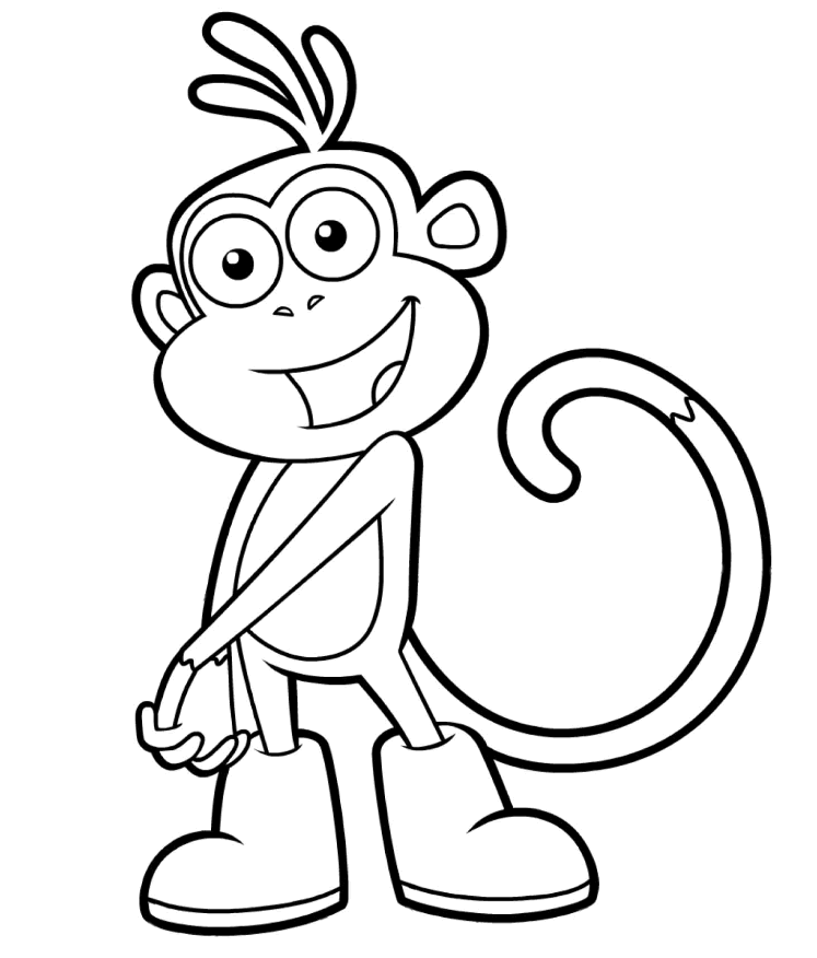 apple dora Colouring Pages