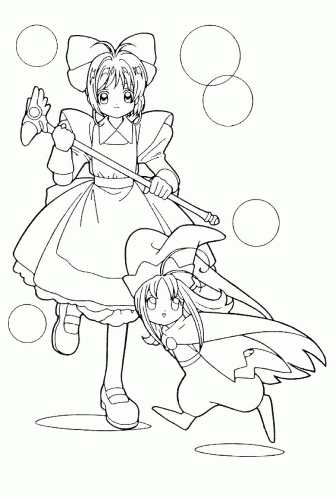 Cardcaptor Sakura Coloring Pages - HD Printable Coloring Pages