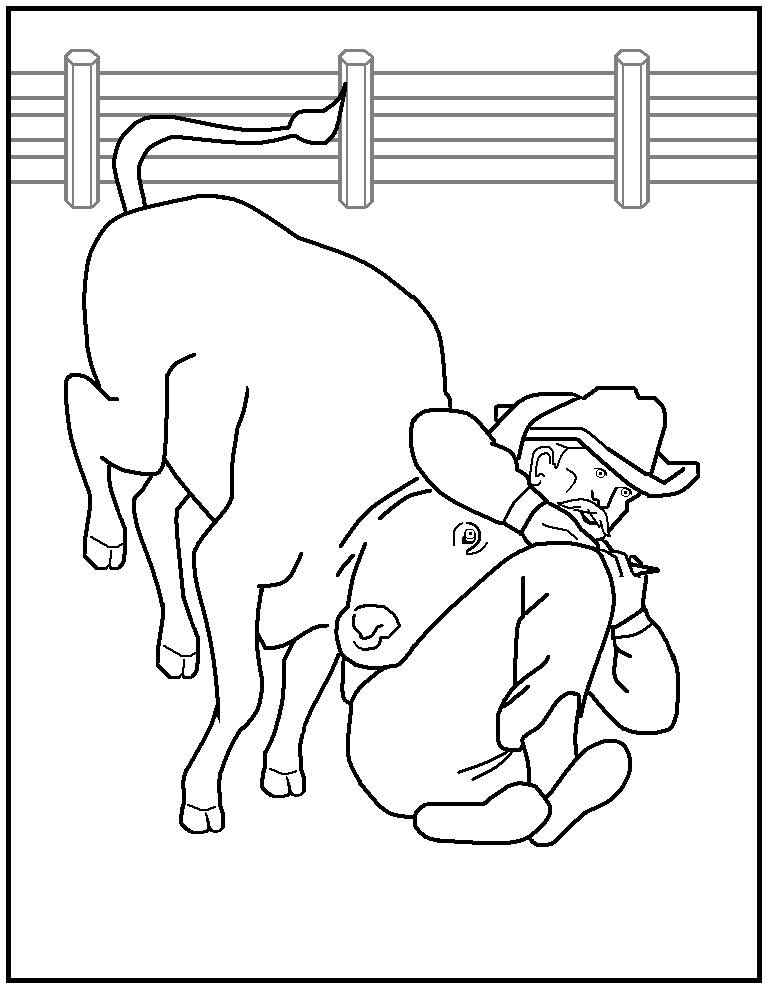 Rodeo Coloring Pages For Kids Coloring Home