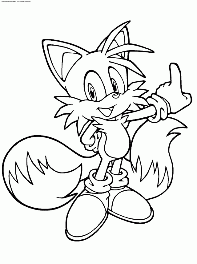 Tails Coloring Pages Coloring Home