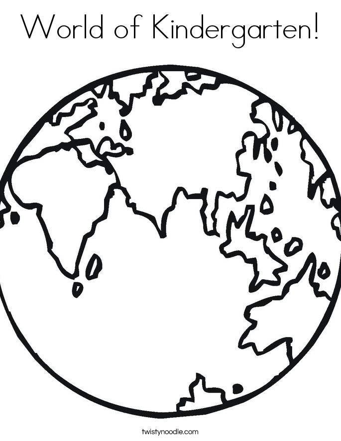 Pix For > World Coloring Page
