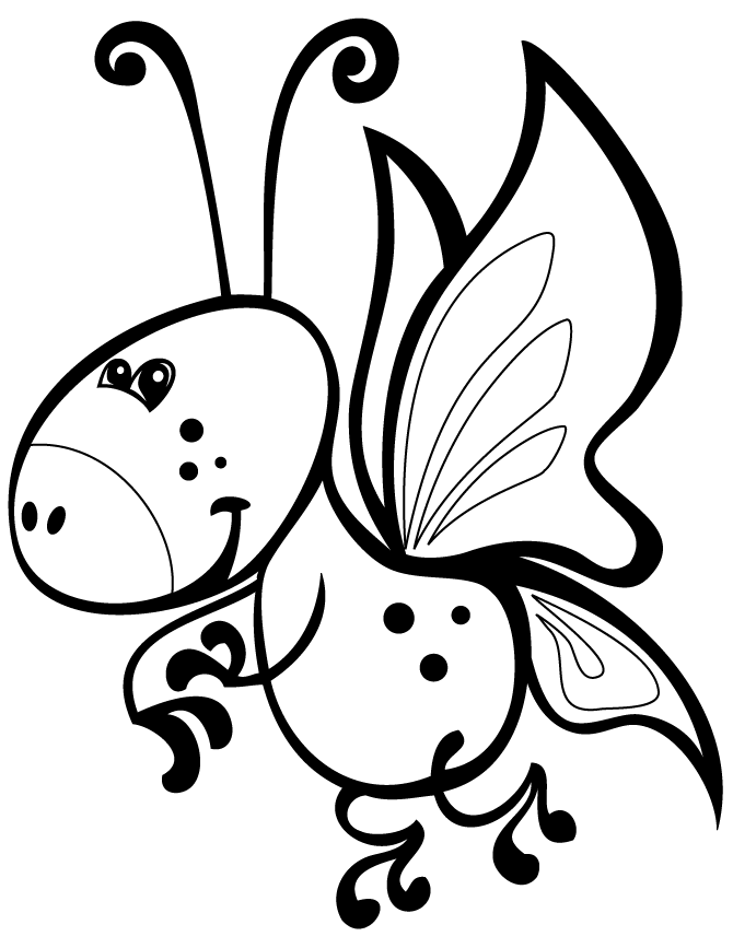 cartoon butterfly Colouring Pages (page 2)