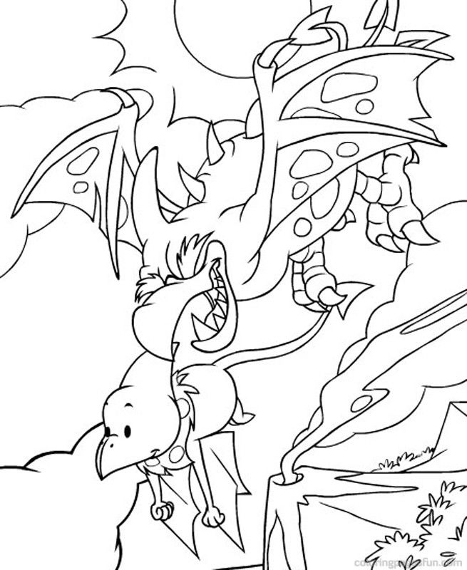 Neopets – Tyrannia Coloring Pages 1 | Free Printable Coloring 