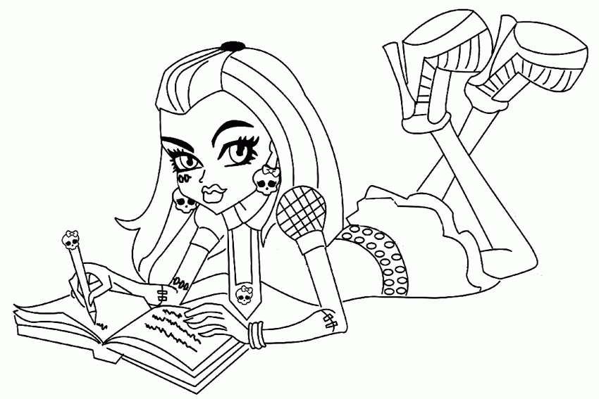 Monster High coloring pages from some monsters going to this 