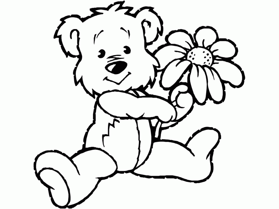 Teddy Bear Coloring Pages For Kids Drawing And Coloring For Kids 