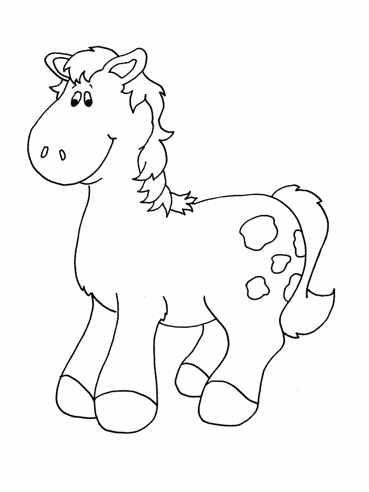 Printable Horses Horse Animals Coloring Pages - Coloringpagebook.com