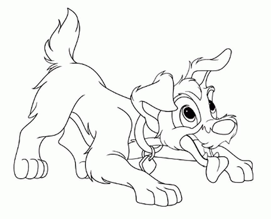Cartoon Puppy Coloring Pages 180 | Free Printable Coloring Pages