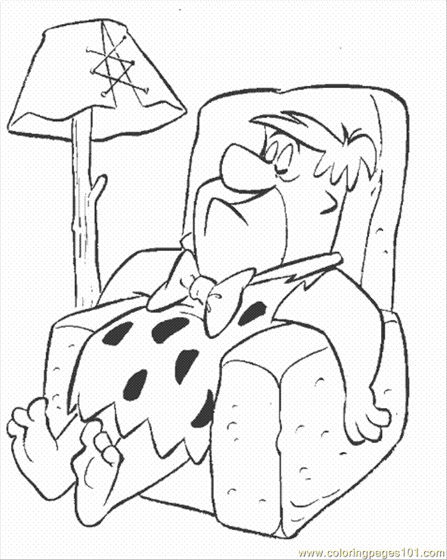 Coloring Pages Flintstones (Cartoons > Flintstones) - free 