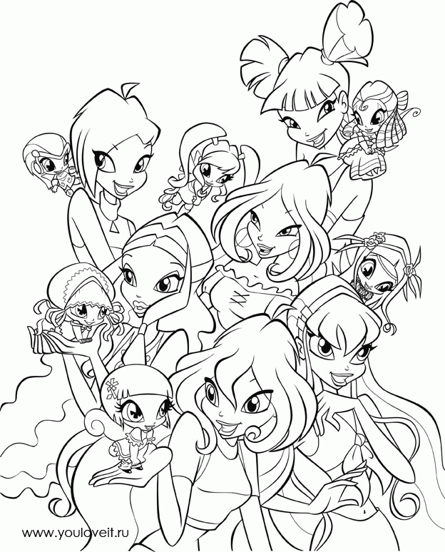 Coloring Pages - winxclubsparkles