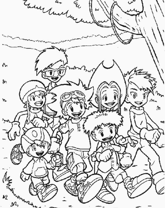 Digimon 37 Cartoons Coloring Pages & Coloring Book