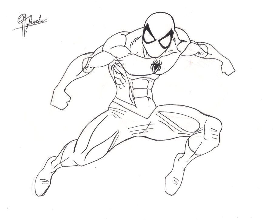 Spider-Man Lineart V1 by Spideyfan3714 on deviantART