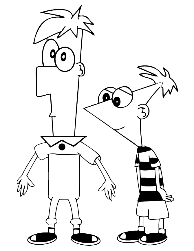 Phineas And Ferb Coloring Pages | Color On Pages: Coloring Pages 
