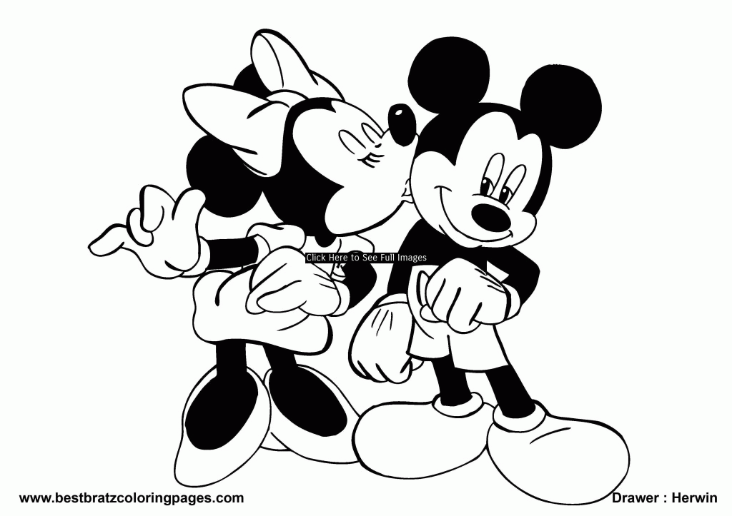 Free Printable Minnie Mouse - Coloring Home