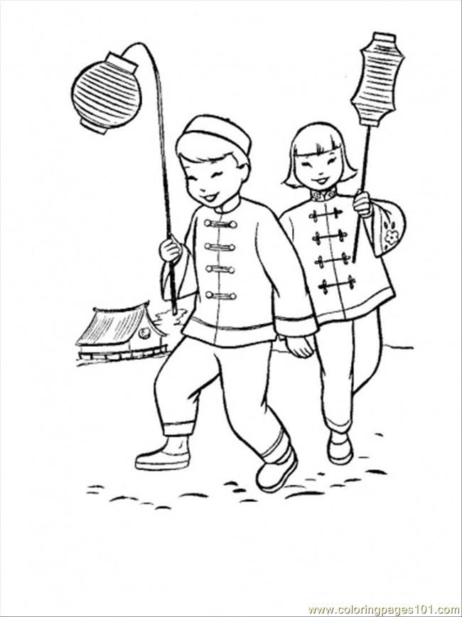 Chinese Coloring Page - Coloring Home