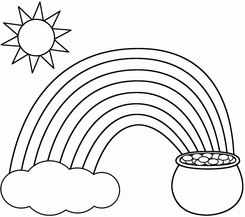 Coloring Page Rainbow LetsColoring 168177 Rainbows Coloring Pages