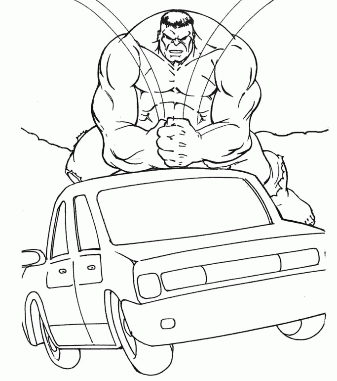 Remove The Power Of The Hulk Coloring Page - Hulk Coloring Pages 