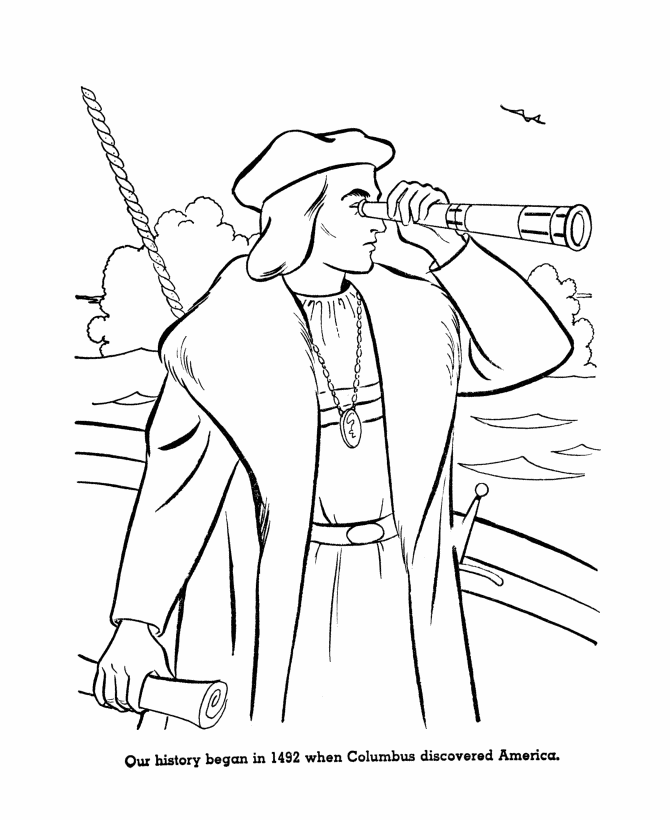 Columbus Day Coloring Pages 346 | Free Printable Coloring Pages
