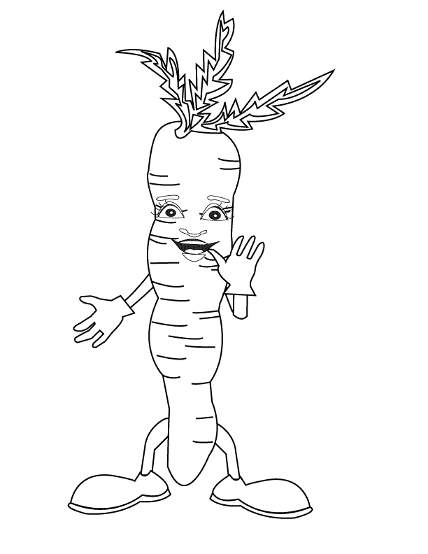 Coloring Pages - Carrot