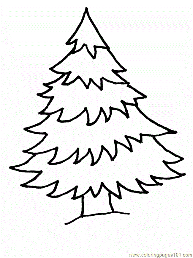 Coloring Pages Christmas Trees (Other > Christmas Trees) - free 