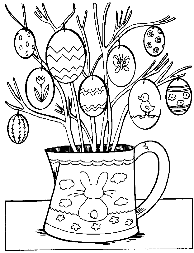 Jarvis Varnado: Easter Egg Tree Coloring Pages