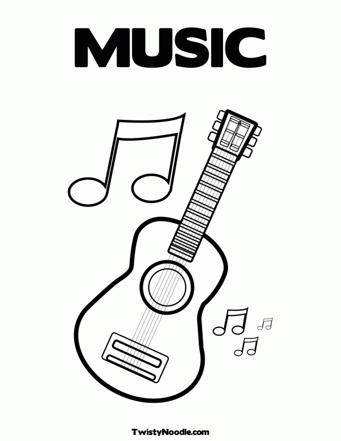 M is for music! [coloring page] | Kids