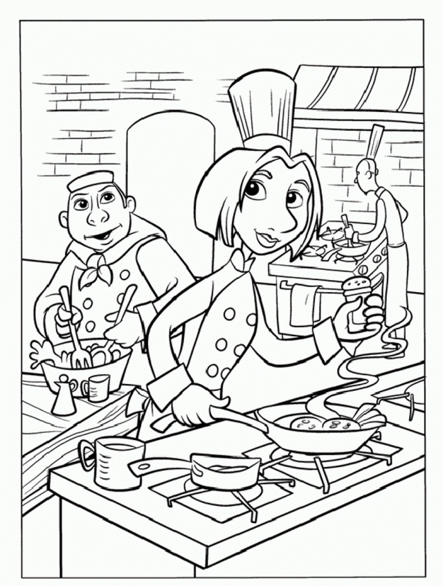 Download Ratatouille Busy Kitchen Coloring Page Coloringplus 133658 ...