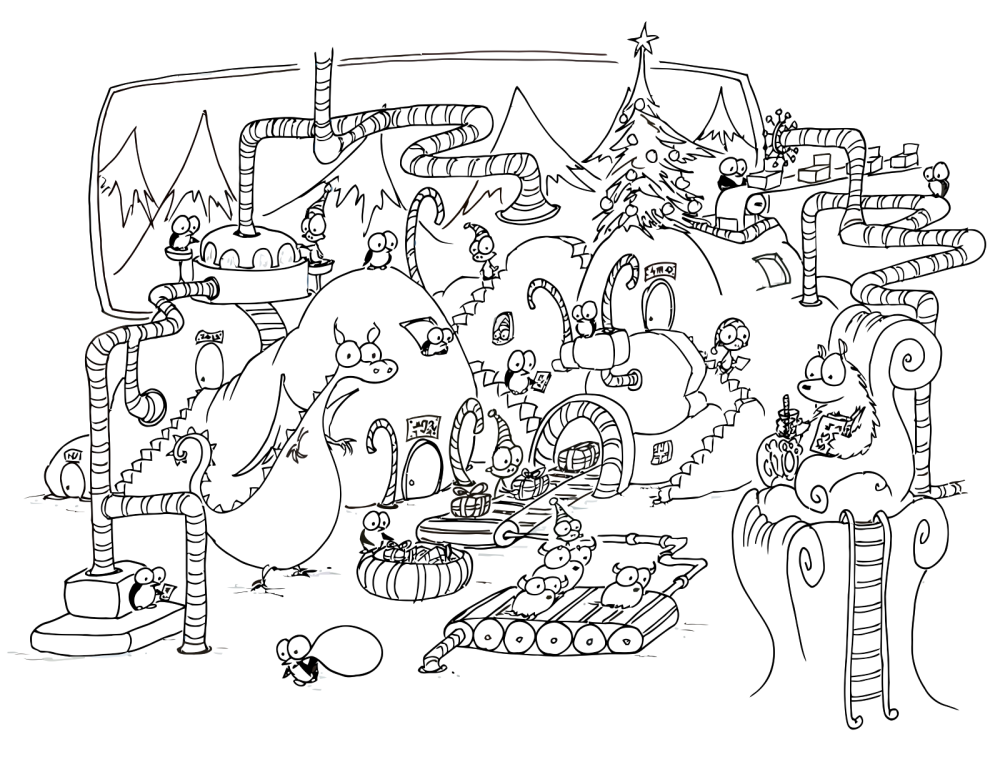 Xmas Coloring Pages - Free Coloring Pages For KidsFree Coloring 