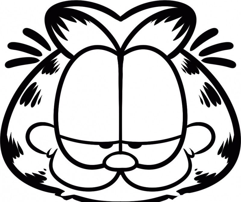 Chief Garfield Coloring Page - Kids Colouring Pages