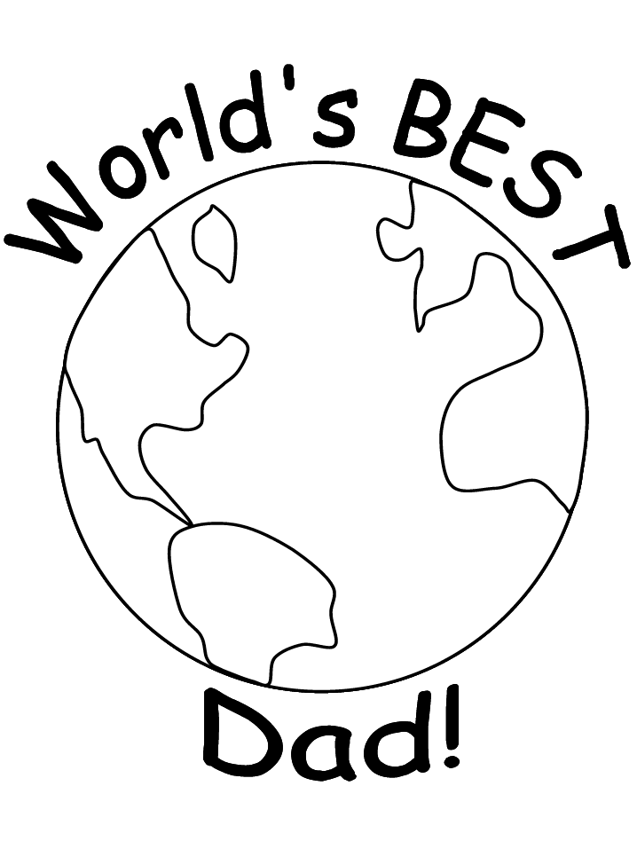 Dad # 5 Coloring Pages & Coloring Book