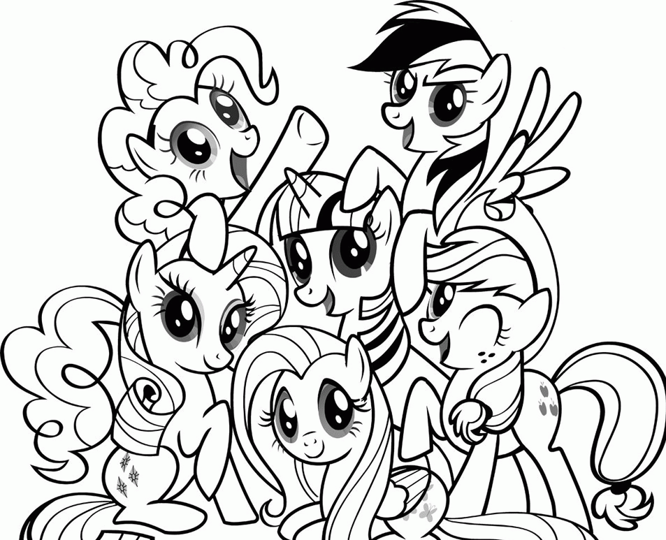 Character My Little Pony Coloring Pages - Disney Coloring Pages 