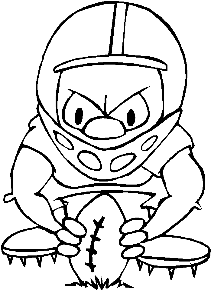 Free Sport Football Coloring Pages Printable Online 155#