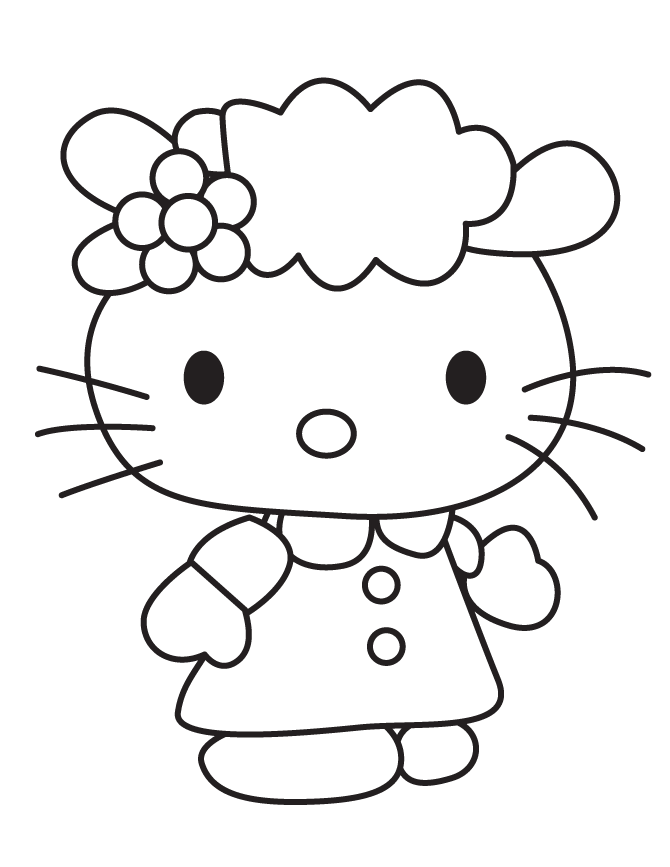 Sanrio Cute Hello Kitty Friend Coloring Page | Free Printable 