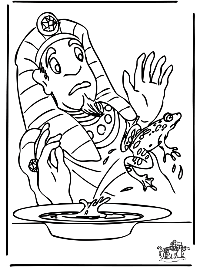 bible coloring pages old testament plague of frogs