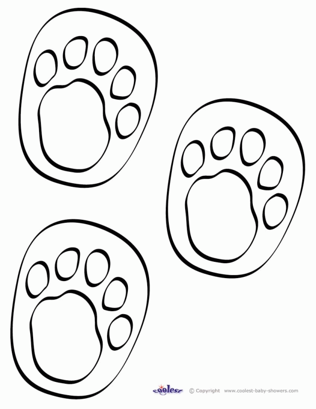 Printable Footprints ClipArt Best 275610 Footprint Coloring Page