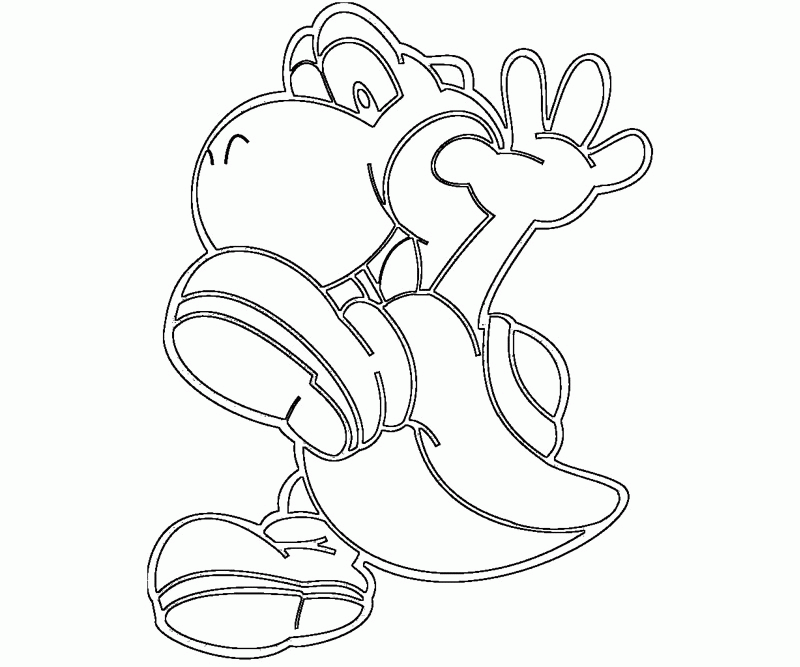 All Yoshi Coloring Pages