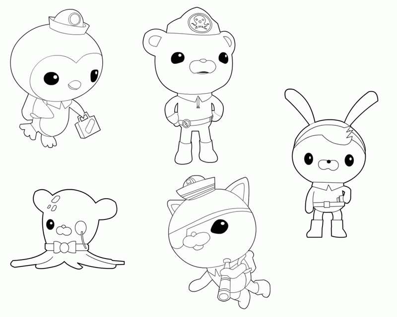 Octonauts Printable Coloring Pages Coloring Home