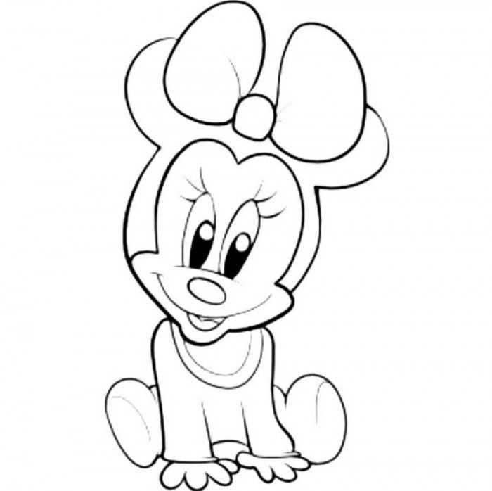 Minnie Mouse Coloring Page Kids | 99coloring.com