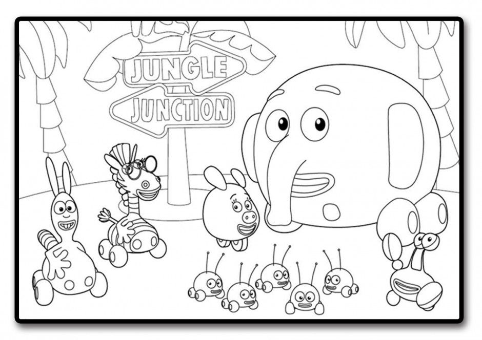 Jungle Junction Jpg 127604 Jungle Junction Coloring Pages
