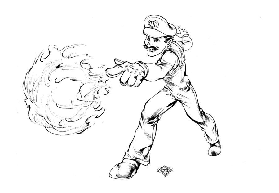 Luigi And Mario Coloring Pages - Free Coloring Pages For KidsFree 