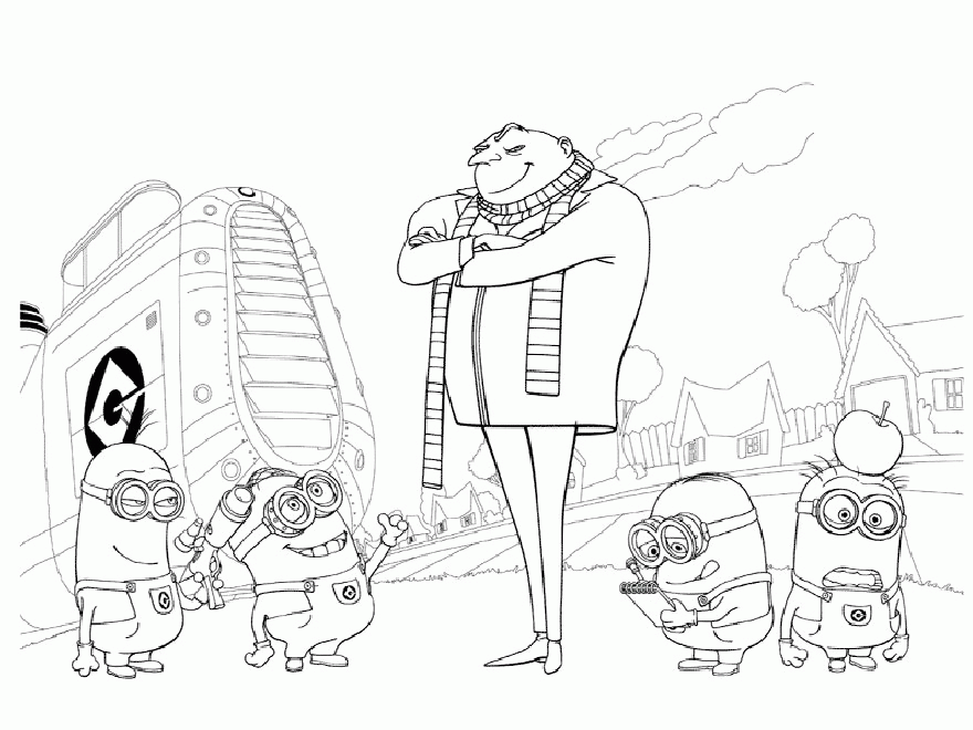 Despicable me To Coloring Pages all Minions : New Coloring Pages